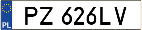 Truck License Plate